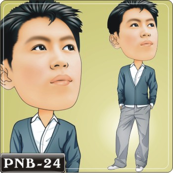 男生人像Q版漫畫PNB-24